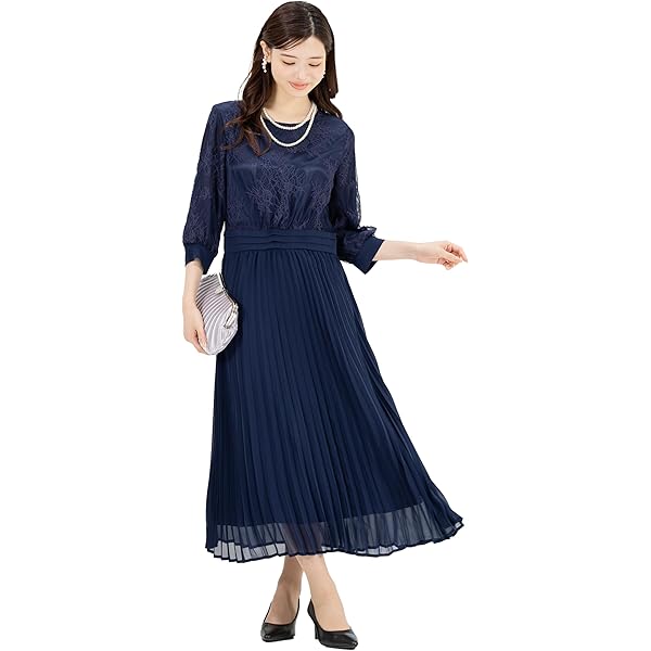 ネイビー レーストップ パーティードレス　アッドルージュ　大きいサイズ　結婚式 Amazon.co.jp: [アッドルージュ] パーティードレス 結婚式